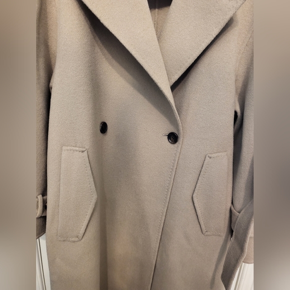 Oversized Winter Wool Cashmere Coat Size Small - NO BELT - Picture 10 of 16